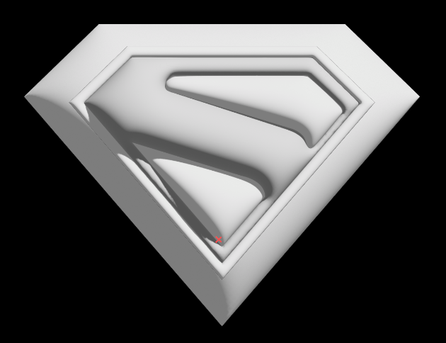 Clean vector Superman logo created by human designer